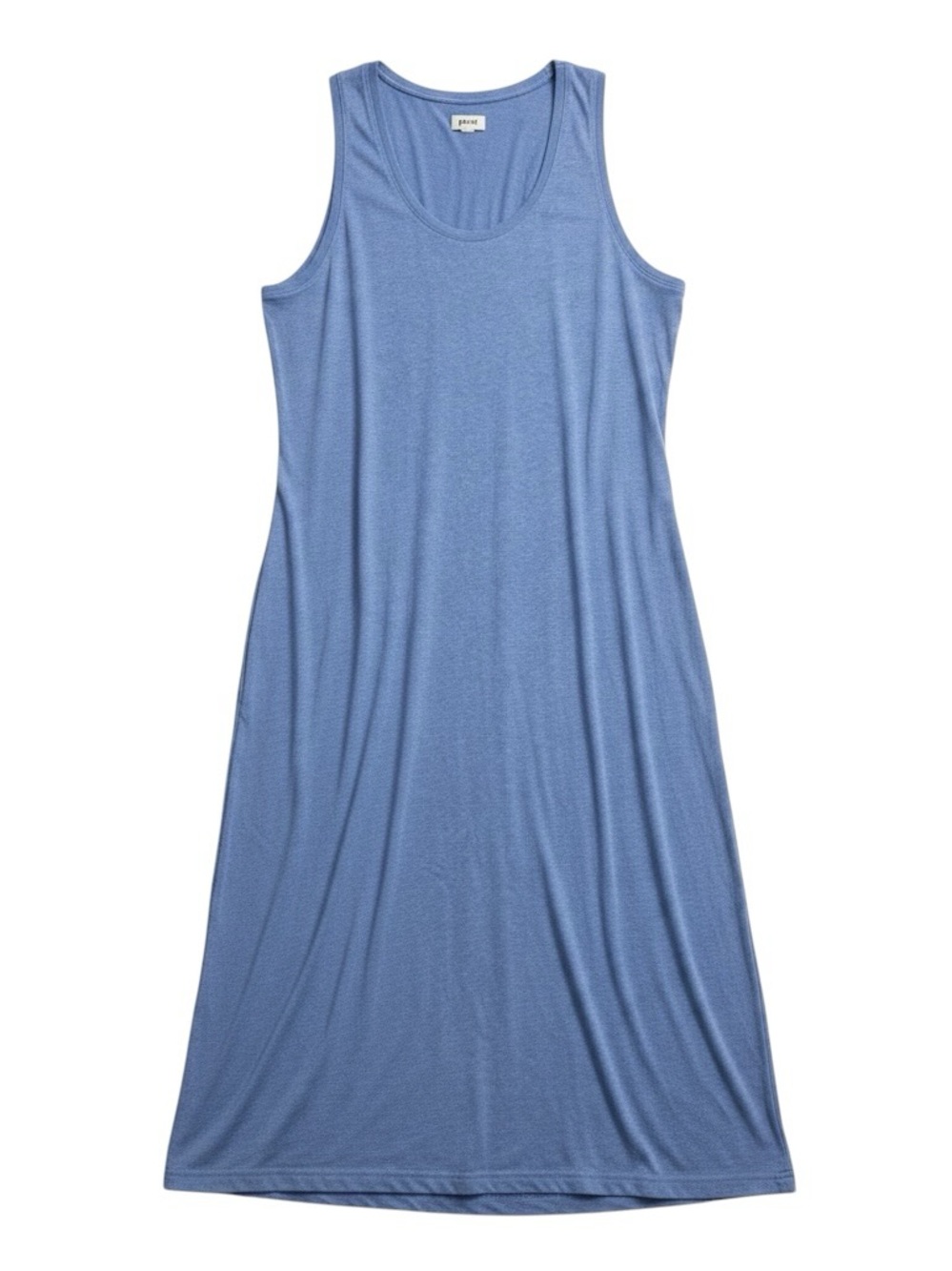 Pact Organic Softspun Tank Midi Dress Heathered Cornflower Blue XXXL